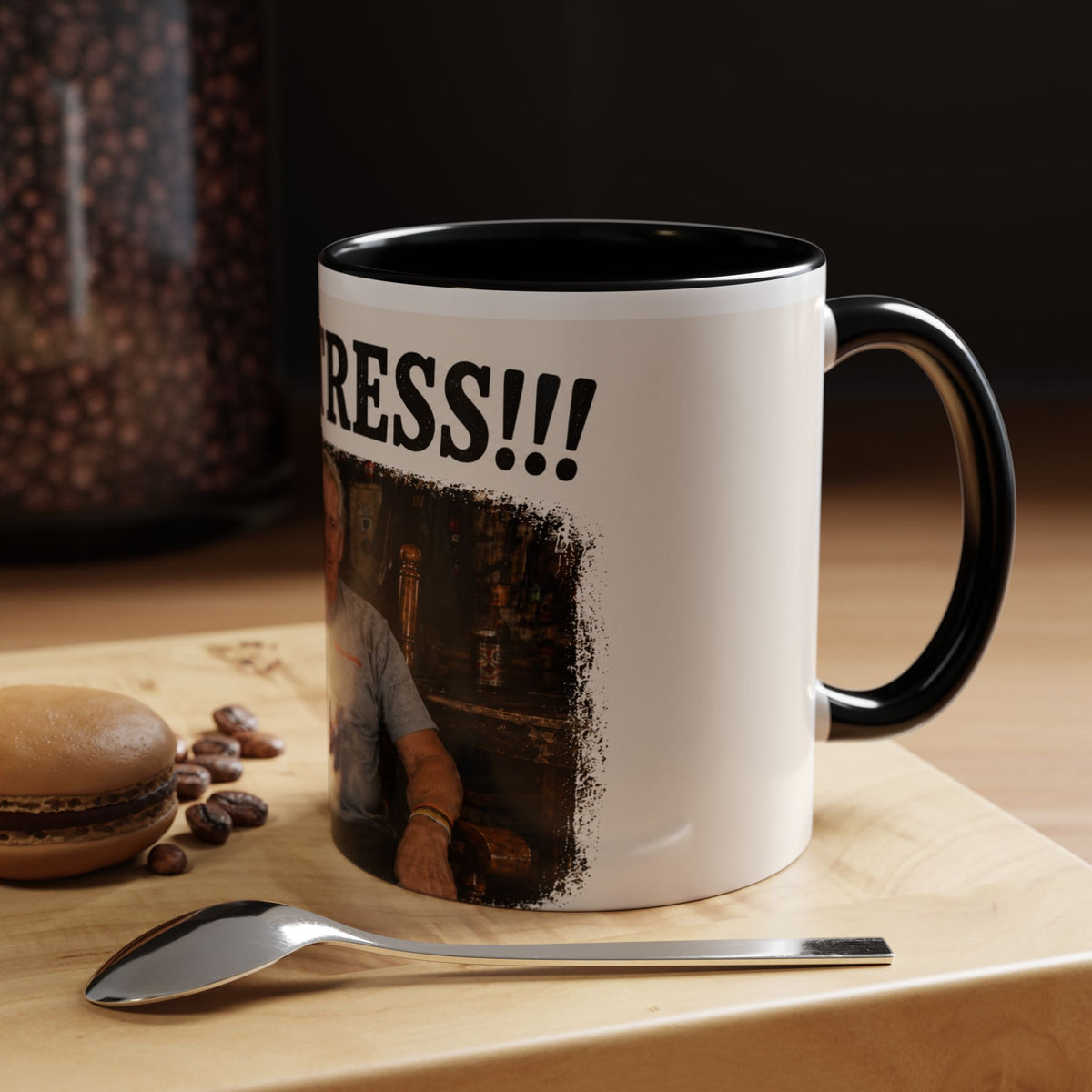 Coffee Mug - "Coffee with Buzz" Bee Coffee Cup, Funny Coffee Lover Gift (11/15oz)