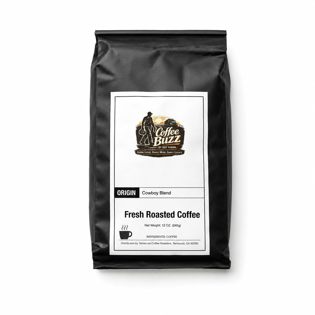 Cowboy Blend Coffee – Dark & Medium Roast | Cocoa, Caramel & Vanilla